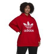 Sweatshirt med huva för kvinnor adidas Originals Trefoil