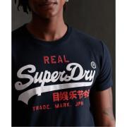 T-shirt med trikolor Superdry Vintage Logo