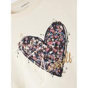 Långärmad T-shirt för flickor Name it Heart