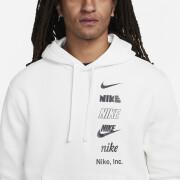 Sweatshirt med huva Nike Club + BB Mlogo