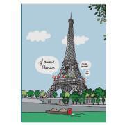 Stor anteckningsbok för barn med flik Petit Jour Paris