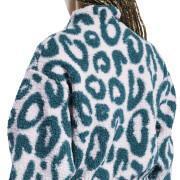 Fleece för kvinnor Reebok Printed Sherpa Half-Zip