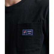 Pocket t-shirt i ekologisk bomull med s-logotyp Superdry